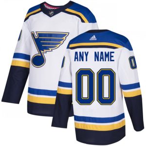 NHL St. Louis Blues Trikot Benutzerdefinierte Auswärts Weiß Authentic